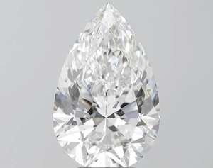 Diamant CVD cultivé en laboratoire, certifié IGI, 6,10 carats, clarté VVS, couleur D, taille EX-VG, taille poire, pour la fabrication de bijoux, bague de fiançailles - Product Image 1