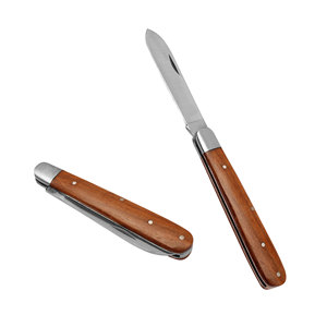 Navaja de Bolsillo Plegable Clásica Vintage Inspirada en la Era de la Guerra Civil, de Acero Inoxidable con Mango de Madera, Regalo para Camping, Coleccionable - Product Image 1