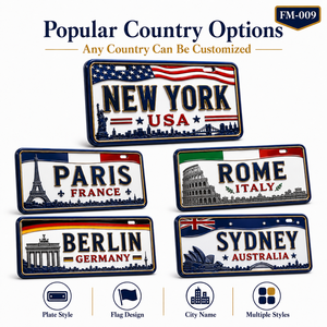 Aimant de réfrigérateur personnalisé en résine 3D avec drapeau de <span class=keywords><strong>plaque</strong></span> d'<span class=keywords><strong>immatriculation</strong></span>, souvenir touristique, cadeau OEM pour les boutiques d'états et de pays, vente en gros - Product Image 1
