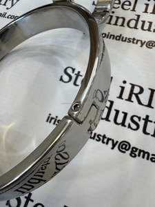 Collier en acier avec menottes – Ensemble de collier de haute qualité pour un look exceptionnel – Jeu BDSM tendance – Collier coquin avec menottes - Product Image 3