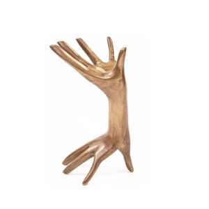 Décoration d'intérieur, sculpture géométrique pour la décoration intérieure, finition dorée - Product Image 6