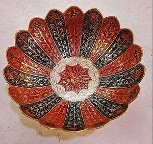 Bol décoratif en métal Art Déco pour mariage et Diwali, d'origine indienne - Product Image 2