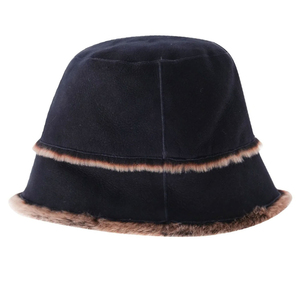 Chapeau bob personnalisé en coton/polyester avec doublure en fourrure, pour femme, chaud, nouveau style. - Product Image 1