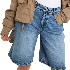 Pantalones cortos de mezclilla casuales y transpirables para mujer, shorts de mezclilla rectos de verano, diseño de moda de la mejor calidad, shorts de mezclilla para mujer - Product Image 3