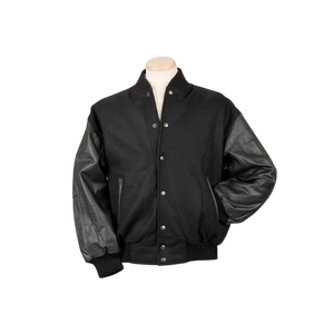 แจ็คเก็ตวาร์ซิตี้เดนิมคุณภาพพรีเมียม ผลิตตามสั่ง ผู้ผลิต OEM ขายส่ง แจ็คเก็ตเบสบอล Letterman ผ้าผสมขนสัตว์ ระบายอากาศได้ดี สำหรับผู้ชาย - Product Image 6