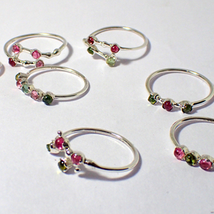 Gigli Rigli Gems Women's Ethnic 925 <b>Sterling</b> <b>Silver</b> Bezel <b>Set</b> Tourmaline Classic Wedding Engagement Anniversary Gift <b>Ring</b> - Product Image 5