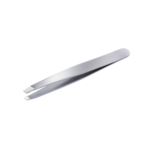 Pinza para Cejas Inclinada Profesional de Acero Inoxidable para Depilación Facial y de Labios Superiores - Product Image 1