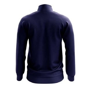 INDEX Men's Sporty <b>Racer</b> <b>Jacket</b> Blue Red Color Blocking Zipper Closure Breathable Polyester Autumn Wear - Product Image 4