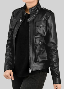 New Arrival <b>Leather</b> <b>Jacket</b> Windproof <b>Men</b> Women <b>Leather</b> <b>Jacket</b> Custom Styles Charlotte Burnt Multiple Colors <b>Leather</b> <b>Jacket</b> 2026 - Product Image 4