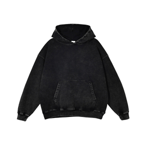 Vente en gros de sweats à capuche vintage, épais et teints en pigment, avec motifs graphiques pour collections urbaines - Product Image 5