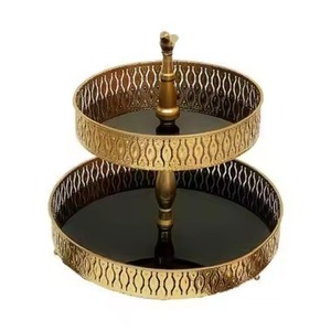 Premium Metal Cake Stand Dessert Display Plate <b>Cupcake</b> Serving <b>Tray</b> Wedding Event Table Decor Modern Finish - Product Image 6