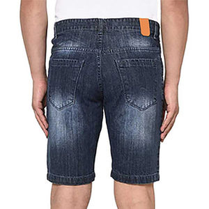 Shorts en jean pour homme taille mi-haute de qualité supérieure, coupe oversize personnalisée, pour l'hiver, délavé foncé ou clair, style hip-hop, respirant, décontracté, streetwear - Product Image 3