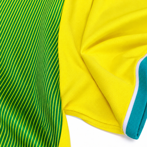 Ensemble Maillot et Short de Football Personnalisé pour Hommes – Jaune et Vert, Sublimation, Respirant, Anti-Transpiration, Tenue de Sport pour Équipe - Product Image 3