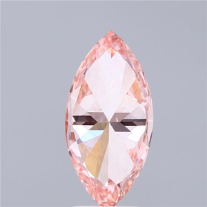 Diamant rose de 1 carat, taille marquise, exquis, rare, de couleur fantaisie, brillant, diamant non monté pour des créations de haute joaillerie sur mesure. - Product Image 6