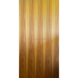 Panneau de contreplaqué décoratif en cèdre jaune teinté IRODORITAI, placage, revêtement uréthane, design japonais, motif rayé et à carreaux pour mur - Product Image 1