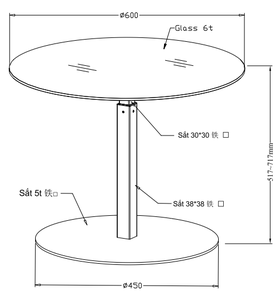 Mesa de centro redonda moderna con tapa de vidrio templado y base de metal, muebles minimalistas para sala de estar, fáciles de limpiar - Product Image 4