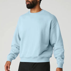 Sweat-shirts pour hommes en molleton français, col rond, qualité supérieure, prix bas, service OEM, nouveau design personnalisé. - Product Image 3