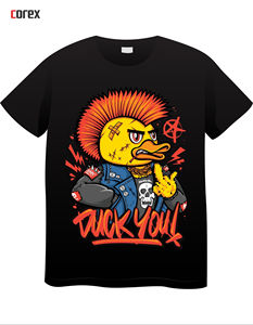 Camiseta de Algodón Tejido con Estampado DTF Personalizado, Estilo Vintage Negro, para Hombre y Mujer, Corte Regular, Antiencogimiento y Secado Rápido - Product Image 6