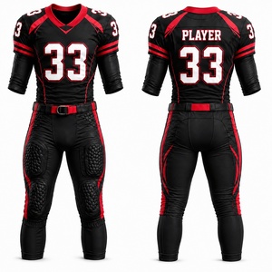 Conjunto de Pantalones y Camiseta de Fútbol Americano Personalizados de Verano, Nombre del Jugador Personalizado, Tela de Malla Transpirable, Uniforme de Entrenamiento de Equipo, Servicio OEM - Product Image 1