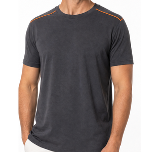 T-shirt blanc imprimé pour homme, manches courtes, col rond, décontracté, en jersey de coton, coupe classique – Collection Été 2026 - Product Image 1