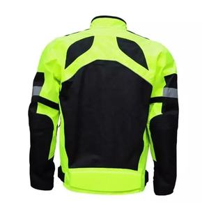Veste d'été de moto pour hommes approuvée CE Panneaux en maille respirante Doublure imperméable détachable et coussin de protection Col montant - Product Image 2
