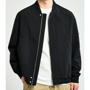 Blouson Bomber Homme Personnalisable avec Logo Brodé Hiver Écologique Respirant Ample Décontracté Élégant Coupe-Vent Poches Zippées - Product Image 6