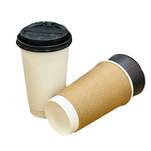 Vasos Ecológicos Personalizados de Papel Sintético de Pared Simple, Biodegradables, para Bebidas Calientes para Llevar, para Café - Product Image 2