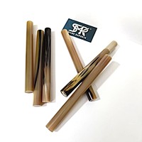 Rouleaux de corne de buffle naturelle écologique, polis et lisses, pour la fabrication de poignées de couteaux, d'incrustations de bijoux, de matériaux artisanaux DIY durables