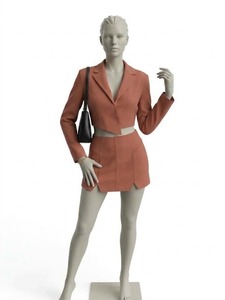 Women's Red Hooded <b>Velvet</b> <b>Blazer</b> and Mini Skirt Two Piece Set Long Sleeve Leopard Casual Autumn Outfit - Product Image 3