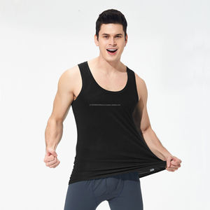 Débardeur de sport personnalisé pour homme, débardeur de musculation respirant à dos nageur, débardeur uni pour la musculation - Product Image 4