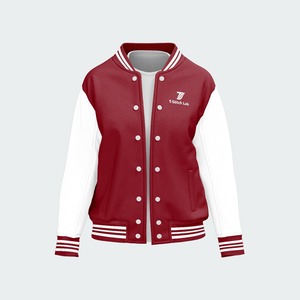 High Visibility Green Safety Reflective Waterproof Eco-Friendly Windproof Varsity Jacket Wool/Polyester <b>Covered</b> <b>Button</b> Closure - Product Image 2