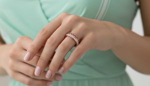 แหวนแต่งงานเพชรทองคำ 14K – แหวนเจ้าสาวลายฉลุสุดหรูสำหรับผู้หญิง |   เครื่องประดับสำหรับใส่ทุกวัน 0.20 กะรัต ทรงบริลเลียนท์คัท - Product Image 5