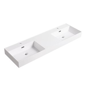 Lavabo de Resina para Baño de 60 Pulgadas (GRB60120DMO) - Product Image 1