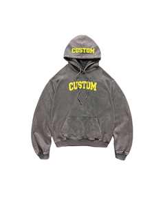 Sweat-shirt à capuche personnalisé pour homme, coupe oversize, en molleton épais, style minimaliste, décontracté - Product Image 3