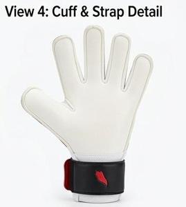 Guantes de Portero de Látex Rojos, Diseño Personalizado, Guantes de Portero con Protección para los Dedos de Cuero PU - Product Image 4