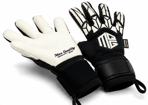 Gants de gardien de but de football Max Quality Gear Elite à doigts entiers, en latex allemand de qualité supérieure, ajustement respirant personnalisé, fermeture à enfiler - Product Image 6