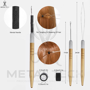 Juego de Herramientas Premium para Extensiones de Cabello con Punta en I, Accesorios para Instalación y Remoción de Extensiones de Cabello para Uso Profesional en Salón - Product Image 5