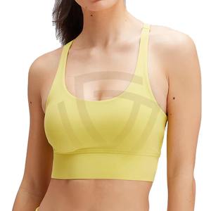 Soutien-gorge de sport respirant pour femme, le plus vendu, avec logo personnalisé, rembourré, pour la course et le fitness - Product Image 1
