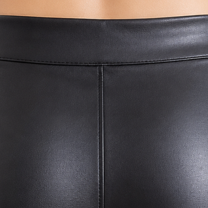 Shorts pour femmes, été, décontractés, taille haute, extensibles, coupe ajustée, respirants, en cuir écologique, 220g - Product Image 6