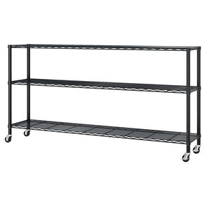 Espositore a 6 Ripiani in Ferro 150*45*213cm con Piedini Regolabili e Ruote per Scaffali da Garage, Facile Smontaggio e Montaggio - Product Image 4