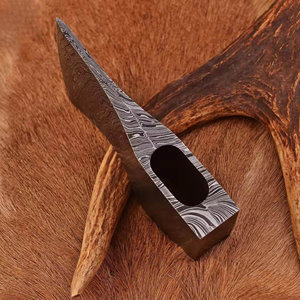 Tête de hache en acier Damas de qualité industrielle, tomahawks de qualité supérieure, manche en bois, fourreau, fabrication de haches personnalisable, Jahangir - Product Image 3