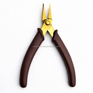 Custom Gold Needle Nose Pliers Stainless Steel Jewelry Repair <b>Wire</b> Wrapping <b>Craft</b> Hand Tool - Product Image 2