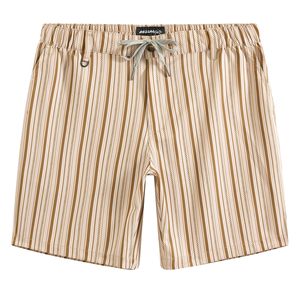 Shorts décontractés pour hommes en tissu toile 100 % polyester avec cordon de serrage, taille mi-haute, pour la maison, l'extérieur et le sport - Product Image 1