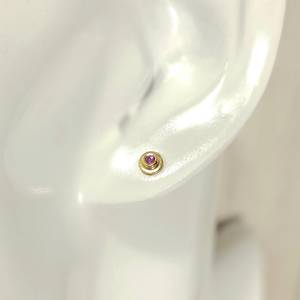 Boucles d'oreilles en rubis naturel, argent sterling 925, plaqué or 14 carats, facettées, sans nickel, bijoux minimalistes pour femmes - Product Image 5