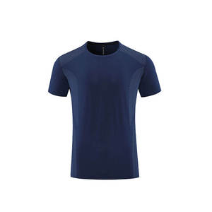 Camiseta Deportiva para Hombre, con Paneles de Malla Transpirable en los Hombros, Cuello Redondo, Manga Corta, para Entrenamiento Atlético, Gimnasio, Ejercicio - Product Image 3