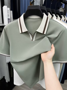 Men's Customized Color Short Sleeve for Shirt Digital Printed Logo Breathable Casual Front Design Polyester/Cotton Jersey - Product Image 3