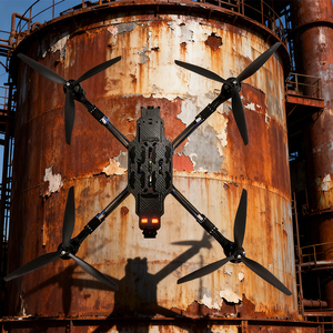 โดรน FPV ระยะไกล 13 นิ้ว มอเตอร์ 4214 ใบพัด 1310 โครงคาร์บอนไฟเบอร์ ระยะบิน 20 กม. รับน้ำหนักสูงสุด 7000 กรัม ความเร็วสูงสุด 133 กม./ชม. ระบบอนาล็อก FPV - Product Image 1