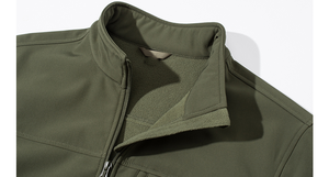 Veste softshell homme en polyester, imperméable, coupe-vent, pour le travail, le vélo, les activités de plein air, avec doublure polaire, pour l'hiver. - Product Image 2