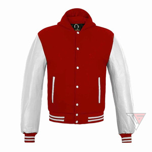Custom Varsity <b>Jacket</b> Wool With <b>Leather</b> Sleeves High Quality <b>Winter</b> Bomber <b>Winter</b> <b>Jacket</b> Bomber <b>Jacket</b> - Product Image 5