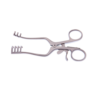 Écarteur chirurgical auto-serrant de qualité supérieure, à pointes émoussées 3x4, 14 cm, en acier inoxydable, pour la rétraction tissulaire et la chirurgie - Product Image 1